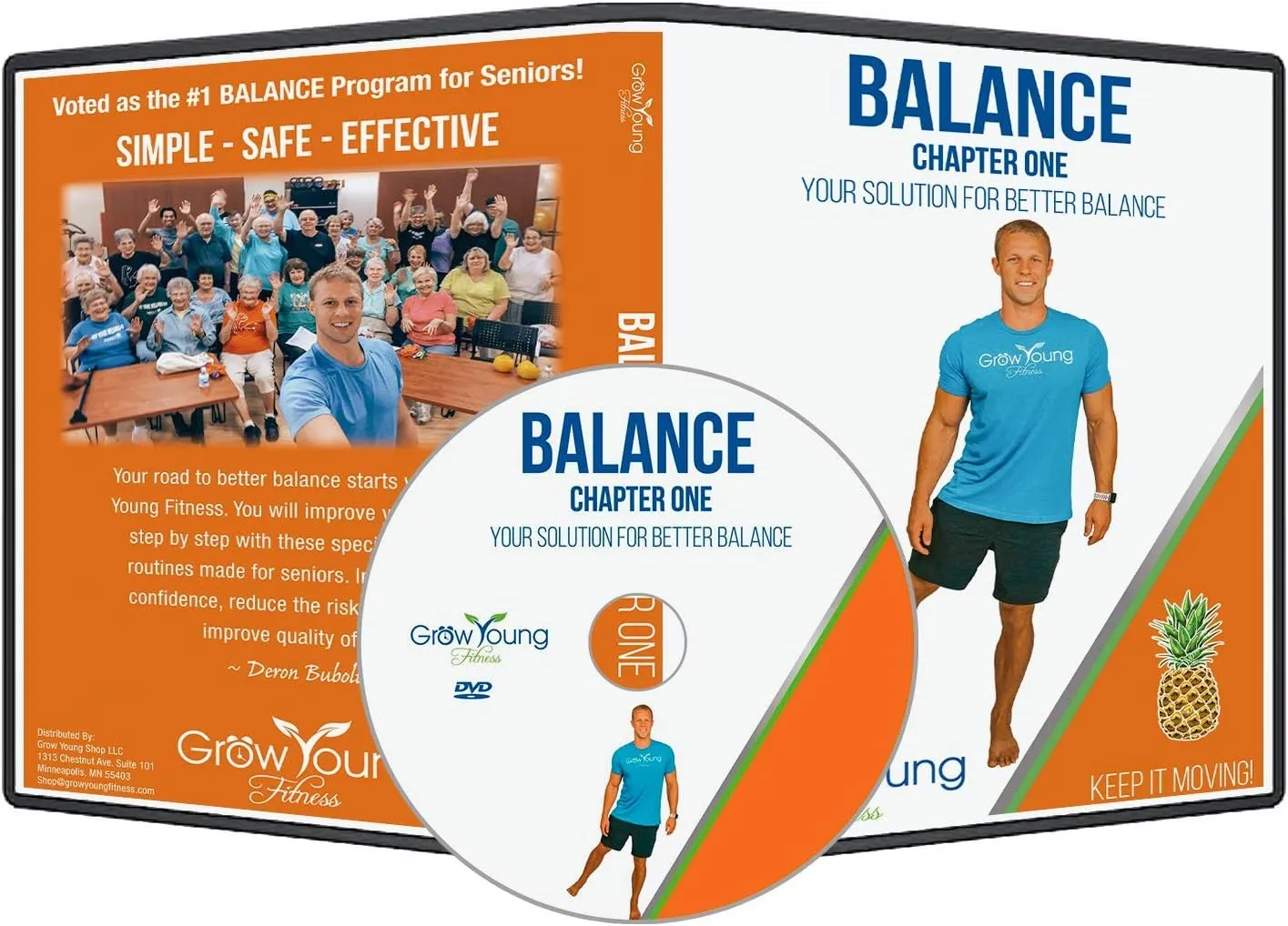 Grow Young Fitness Chapter One Exercise DVDs for Seniors - Low Impact Workouts from Home - Simple, Safe, Effective Workout DVD for Elderly