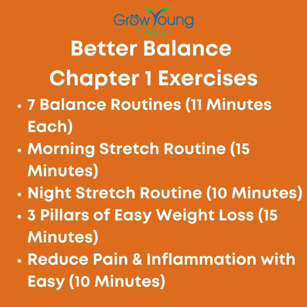 Grow Young Fitness Chapter One Exercise DVDs for Seniors - Low Impact Workouts from Home - Simple, Safe, Effective Workout DVD for Elderly