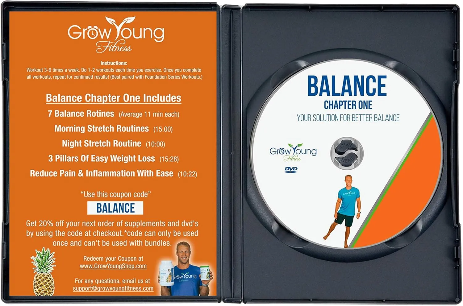 Grow Young Fitness Chapter One Exercise DVDs for Seniors - Low Impact Workouts from Home - Simple, Safe, Effective Workout DVD for Elderly