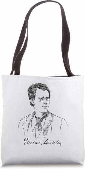 Gustav Mahler, Austrian composer, conductor. Music Tote Bag