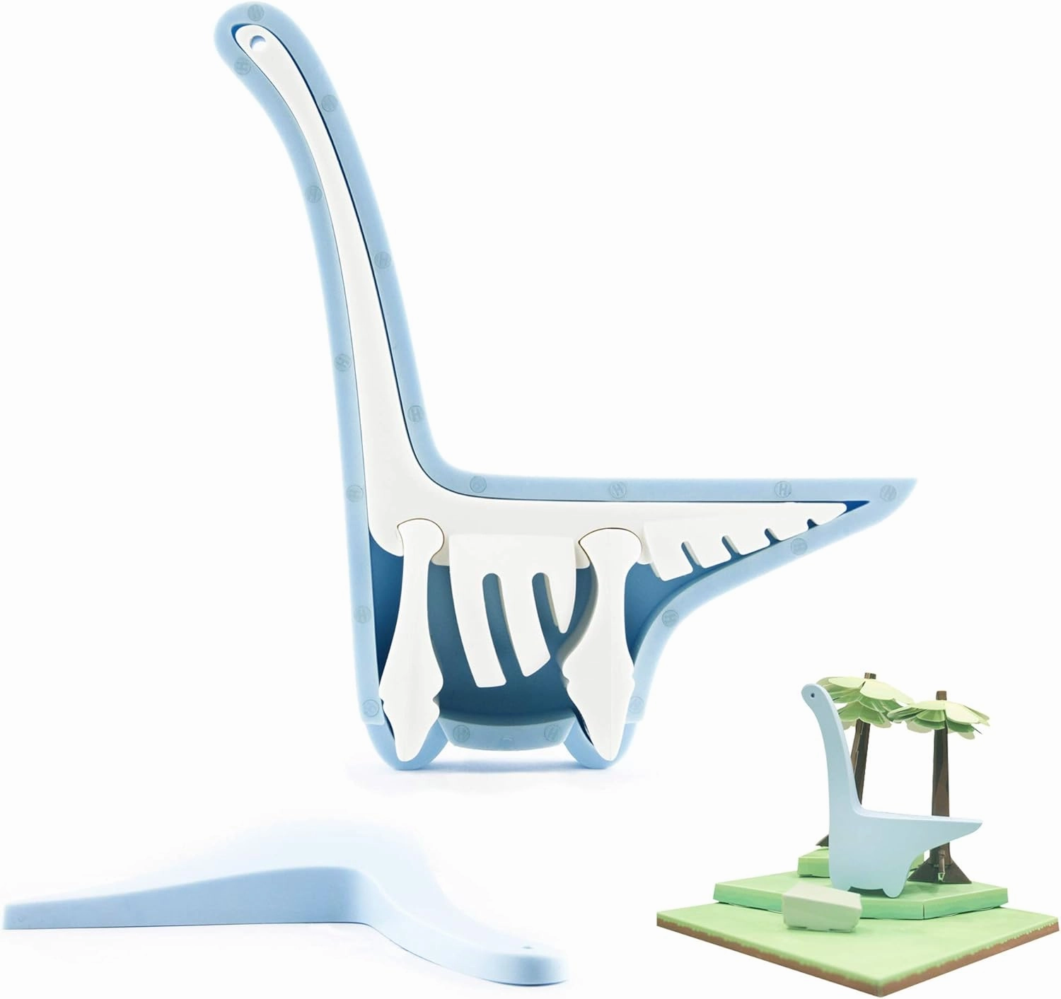 HALFTOYS Dinosaur Toy Puzzle with Magnets and Paper Dioramas, Diplo