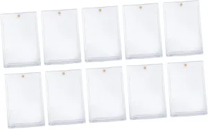 HANABASS 10Pcs Transparent Magnetic Playing Card Box Game Card Holder Easy Open Protective Storage for Gaming Organization