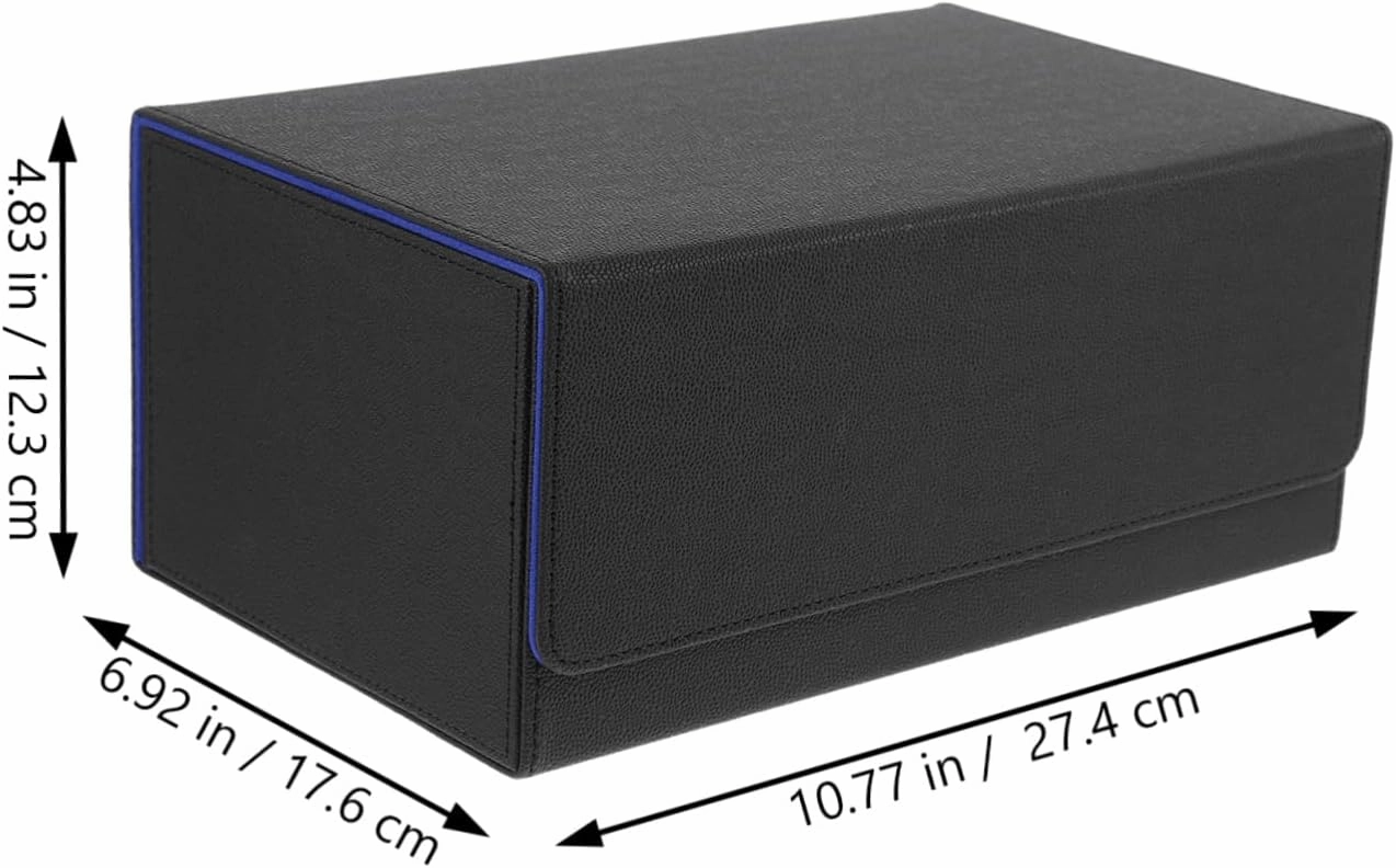 HANABASS Box Magnetic Closure Trading Cards Storage Box Wear Resistant PU Leather Case for Card Organization Protection present for Collectors and Gamers Scratch Resistant Design