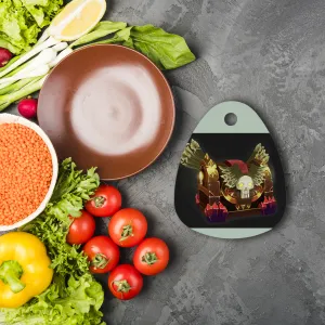 Hand-Painted Chest Sublimation Glass Cutting Board