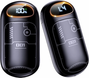 Hand Warmers Rechargeable - 7000mAh Electric Hand Warmer Reusable 2 Pack, LED Display, 20Hrs Warmth, 4 Levels Heat, Portable Charging Magnetic Pocket Heater for Men, Women, Raynauds, Hunting, Golf