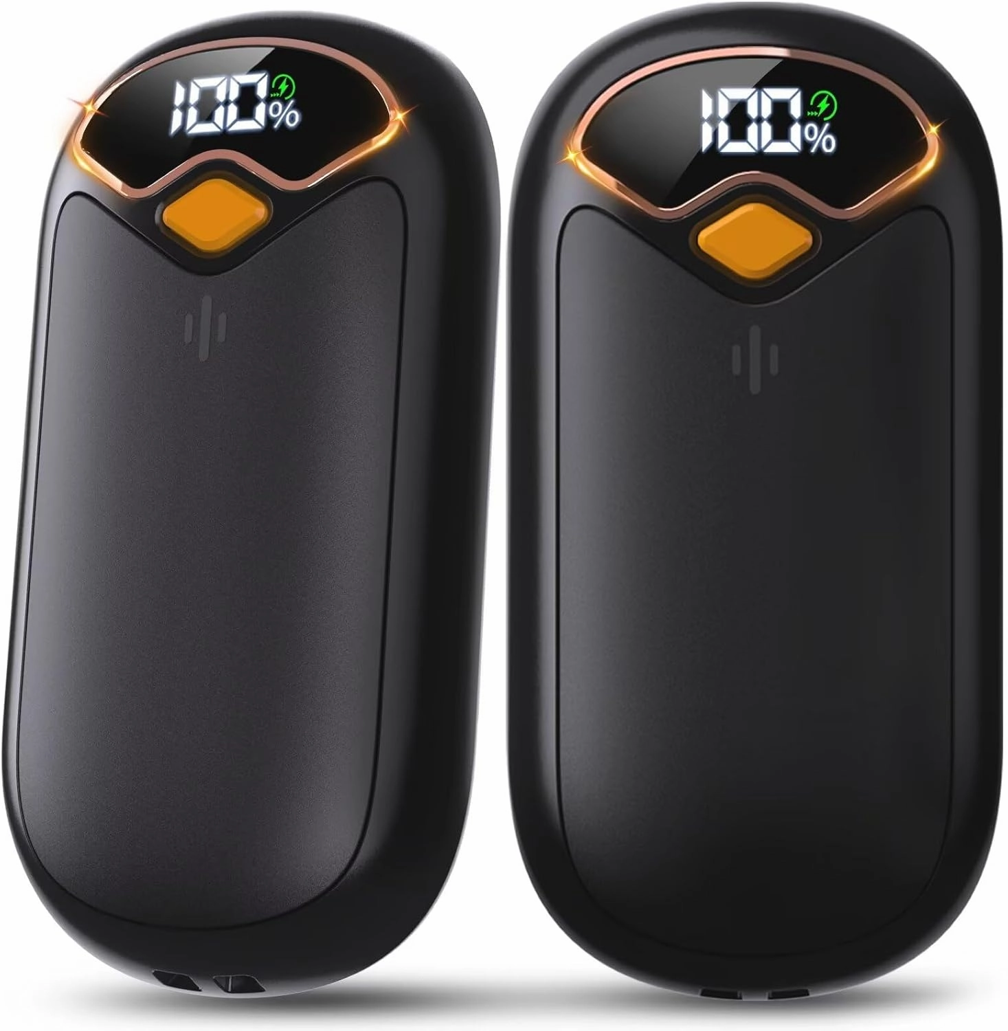 Hand Warmers Rechargeable - 7000mAh Electric Hand Warmer Reusable 2 Pack with LED Digital Display, 4 Levels Max 132℉, 20 Hrs Warmth Magnetic Portable Pocket Heater for Golf, Camping, Hunting, Fishing
