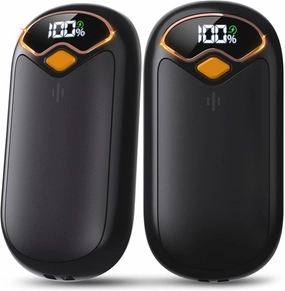 Hand Warmers Rechargeable - 7000mAh Electric Hand Warmer Reusable 2 Pack with LED Digital Display, 4 Levels Max 132℉, 20 Hrs Warmth Magnetic Portable Pocket Heater for Golf, Camping, Hunting, Fishing