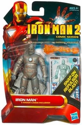 Hasbro Marvel Iron Man 2 Movie 3 3/4" Comic Series Iron Man Action Figure