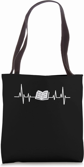 Heartbeat ECG Composer Music Composers Compose Song Tote Bag