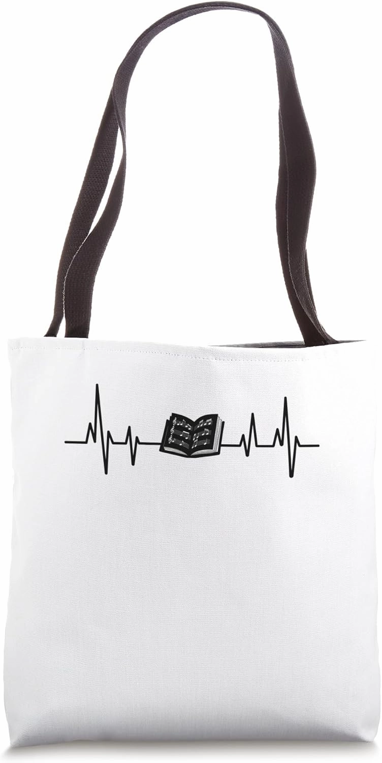 Heartbeat ECG Composer Music Composers Compose Song Tote Bag