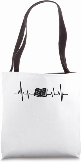 Heartbeat ECG Composer Music Composers Compose Song Tote Bag