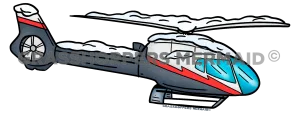 Helicopter with Snow