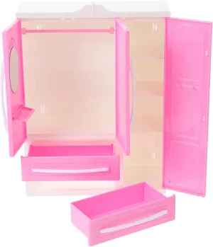 Hemoton 1pc Mini Doll Wardrobe Closet Decoration Sturdy Mini Furniture Accessory for Dollhouses for Toy Collection Compact and Lightweight Design