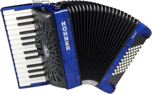 Hohner Bravo II 48 Chromatic Piano Key Accordion (Blue)