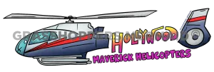 Hollywood Text in Helicopter