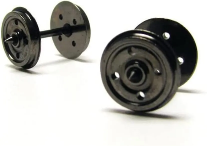 Hornby R8234 14.1mm Disc Wheels - 4 Hole - Spare Parts and Train Accessories for Hornby OO Gauge Model Railway Sets, Coupling and Modelling Tools - Disc Wheels (Pack of 10), Scale 1:76