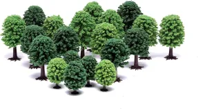 Hornby Skale Scenics Artificial Classic Decicuous Trees X 20 Pcs 2"-3.5" for HO Model Railway Layouts R7198