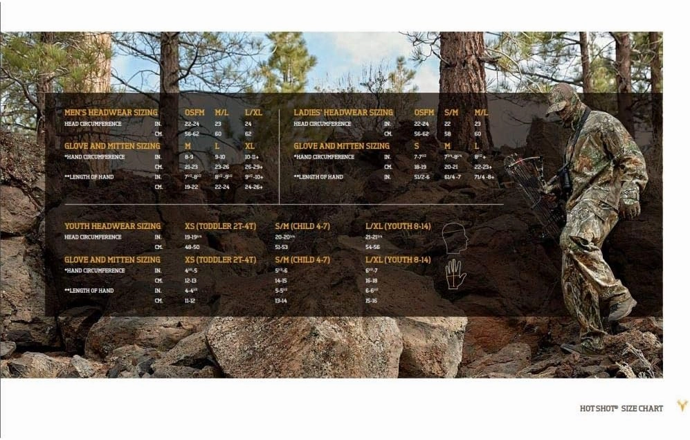 HOT SHOT Men’s Camo Cyclone Stormproof Pop-Top Mittens - Realtree Edge Outdoor Hunting Camouflage