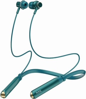 HTC Neckband Headphones Bluetooth, Magnetic Stereo Earphones with Hall Function for Calling, Exercising -10mm Drivers/Game Modes/16H Playtime/IPX5 Waterproof- Green