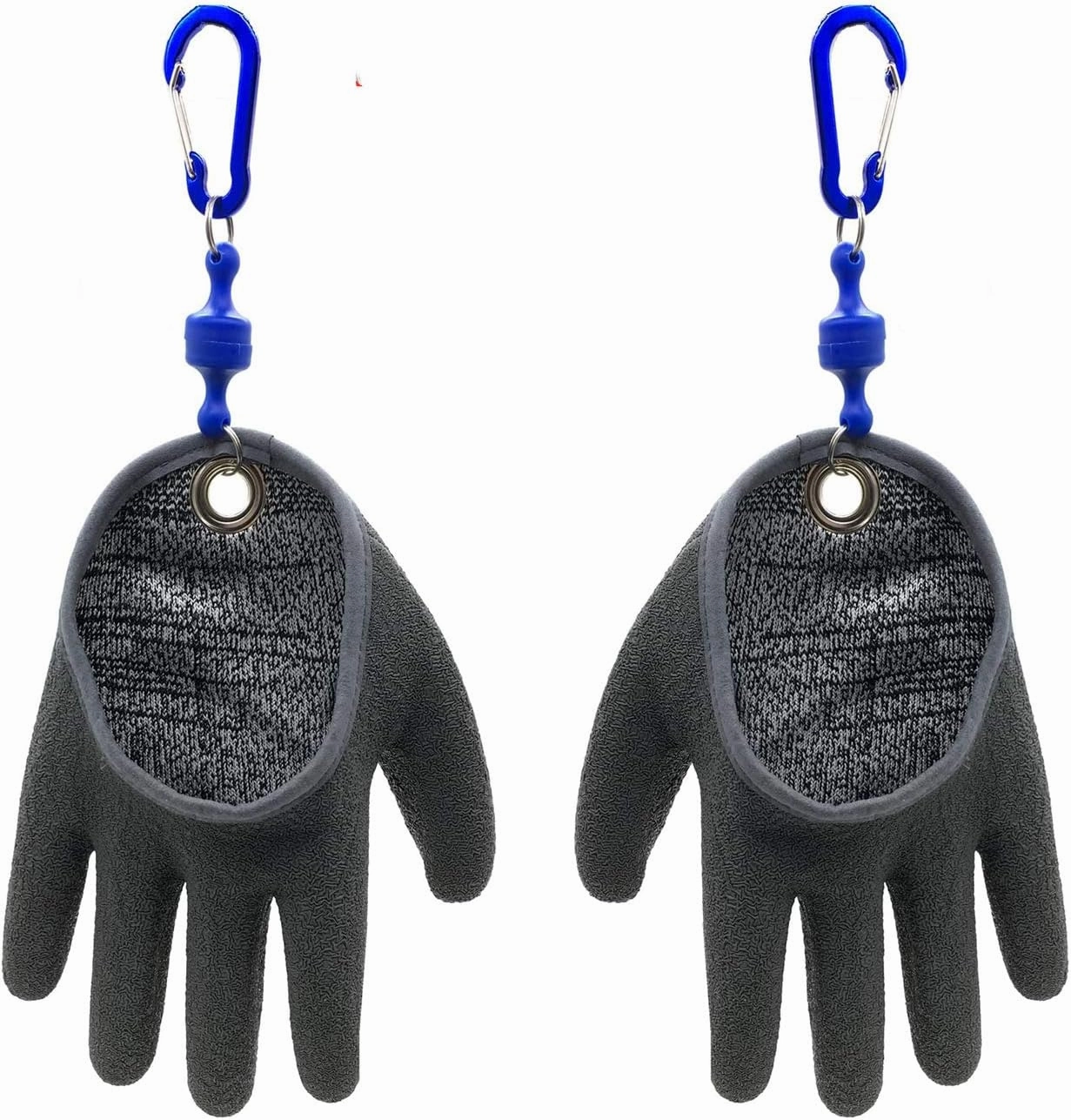 Inf-way Fishing Glove with Magnet Release, Fisherman Professional Catch Fish Gloves Cut&Puncture Resistant with Magnetic Hooks Hunting Glove