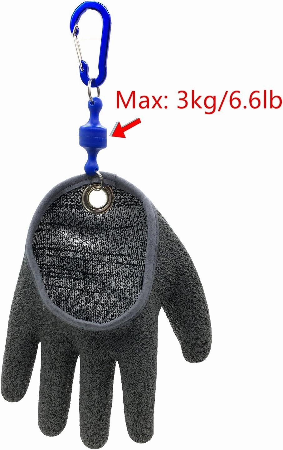 Inf-way Fishing Glove with Magnet Release, Fisherman Professional Catch Fish Gloves Cut&Puncture Resistant with Magnetic Hooks Hunting Glove