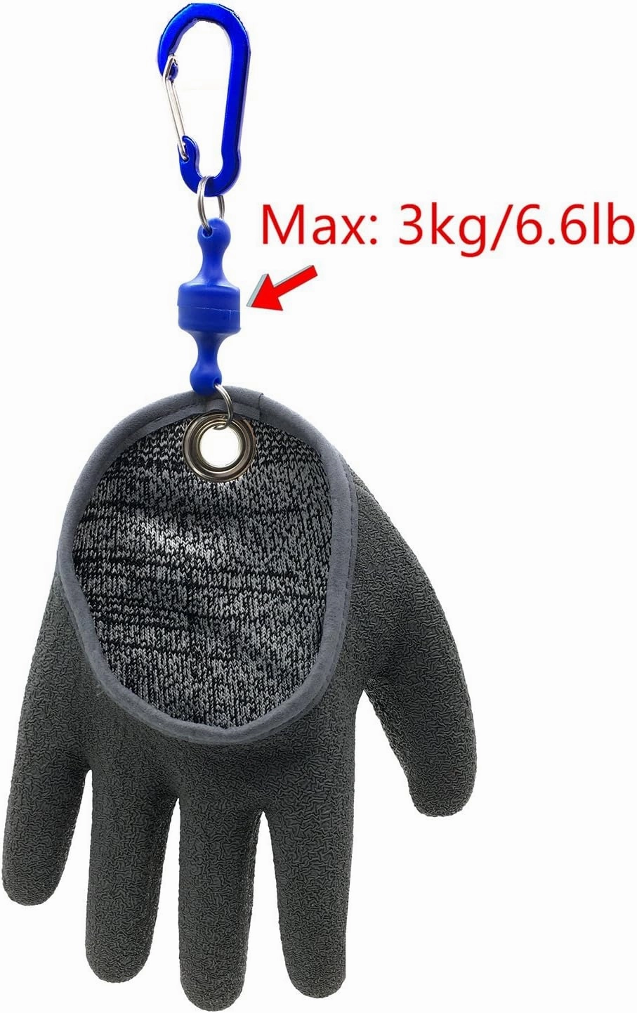 Inf-way Fishing Glove with Magnet Release, Fisherman Professional Catch Fish Gloves Cut&Puncture Resistant with Magnetic Hooks Hunting Glove