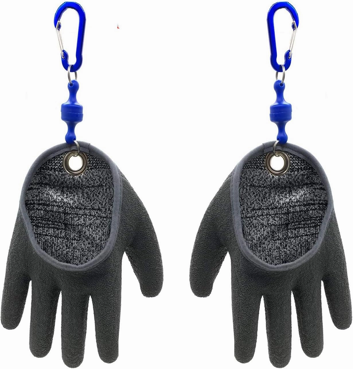 Inf-way Fishing Glove with Magnet Release, Fisherman Professional Catch Fish Gloves Cut&Puncture Resistant with Magnetic Hooks Hunting Glove