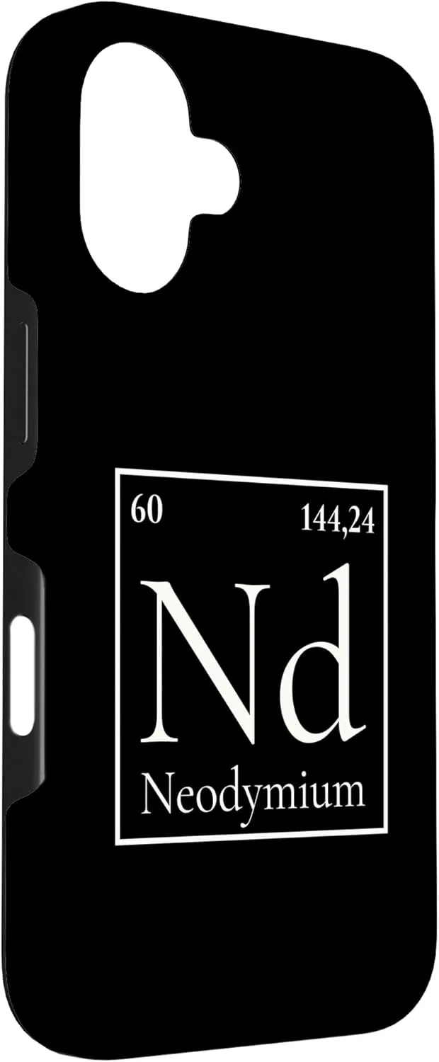iPhone 16 Neodymium (Nd) Periodic Table Element Case