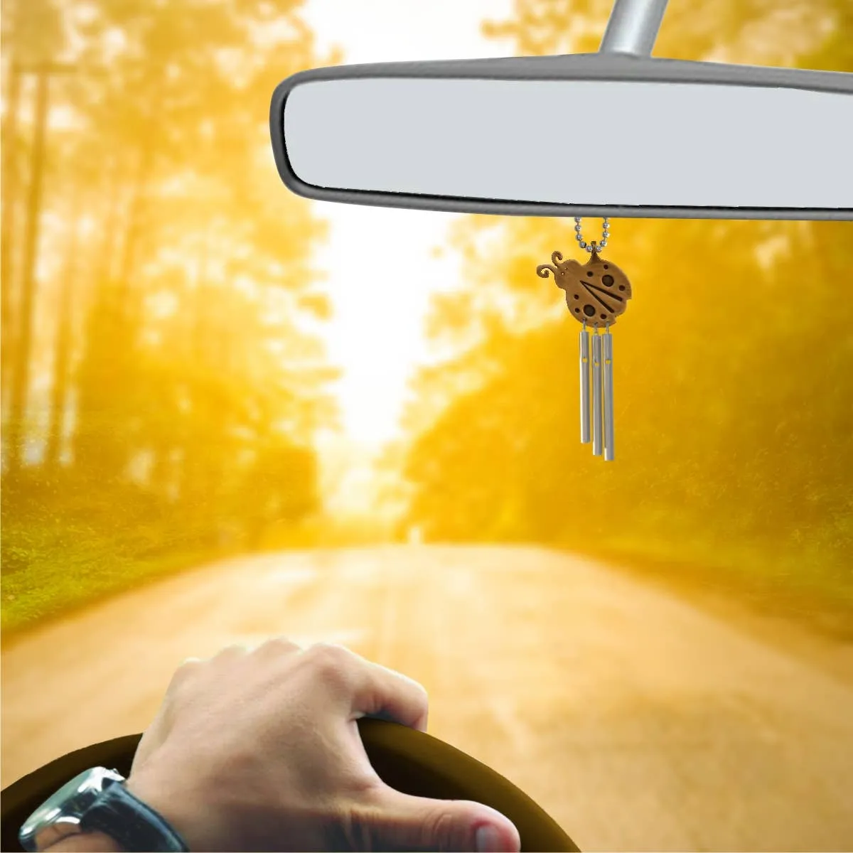Jacob's Musical Car Charm Chime, Ladybug