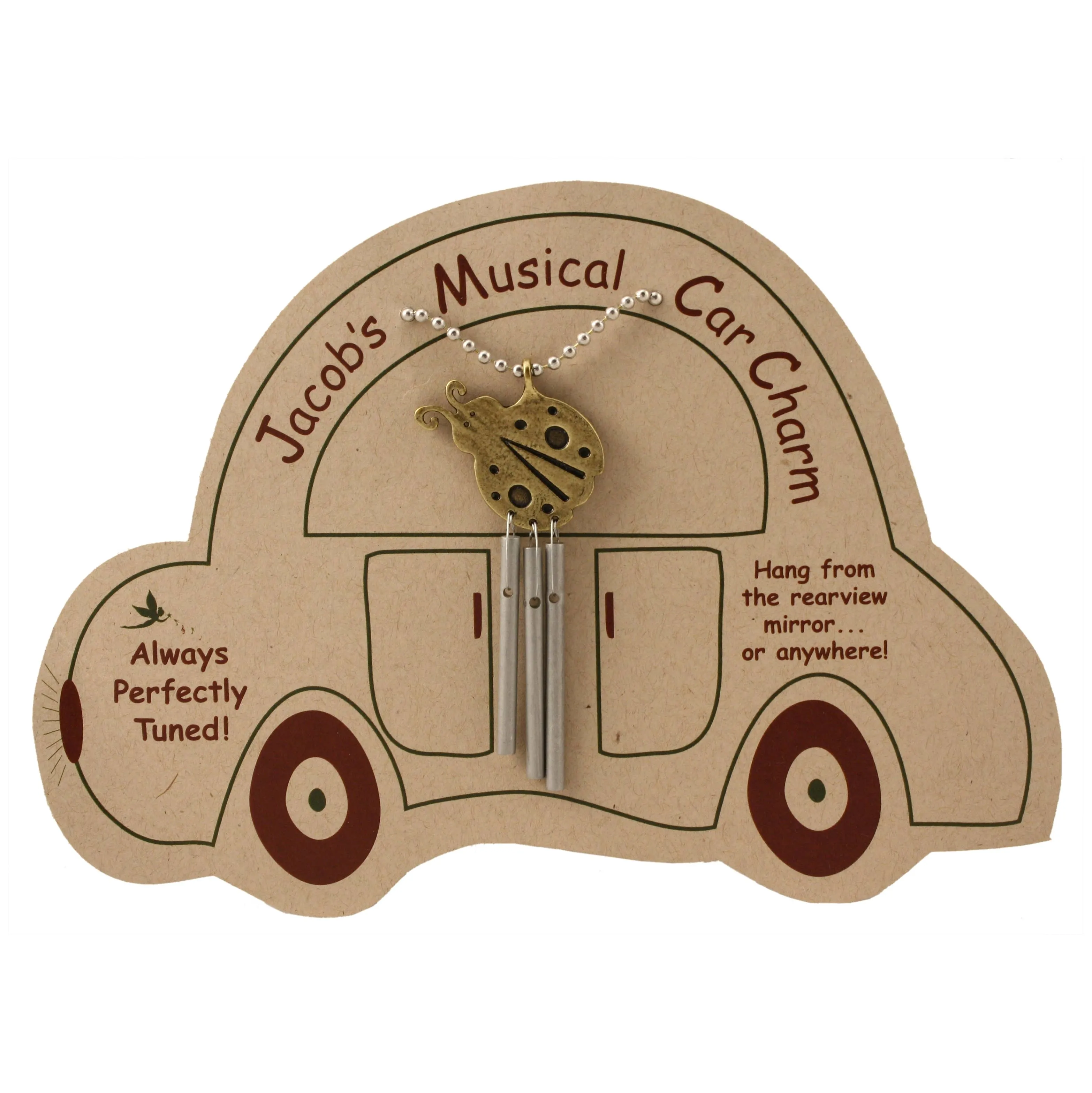 Jacob's Musical Car Charm Chime, Ladybug