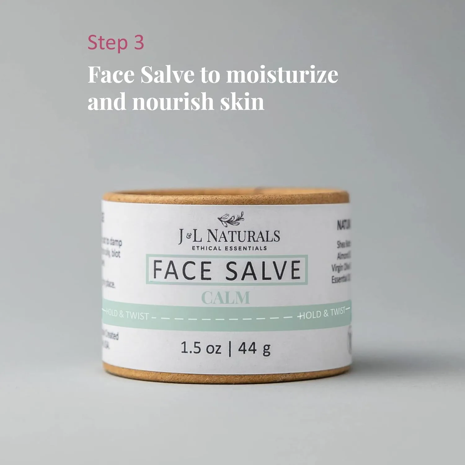 J&L Naturals Simple Skin Regimen Kit With Cleansing Bar, Face Salve, Konjac Sponge, Lip Balm | For Sensitive and Acne-Prone Skin | Zero Waste (Calm (sensitive, acne-prone skin), Exceptional)