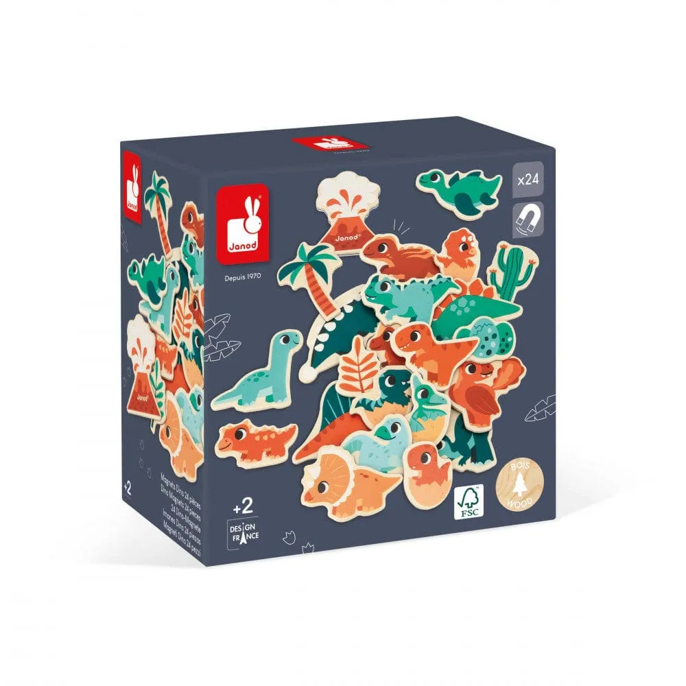 Janod Dino 24-Piece Magnets