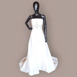 Jasmine Taffeta Diamond Detail Wedding Gown
