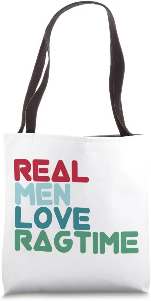 Jazz Funny Ragtime Saying Design Jazz Music Ragtime Tote Bag