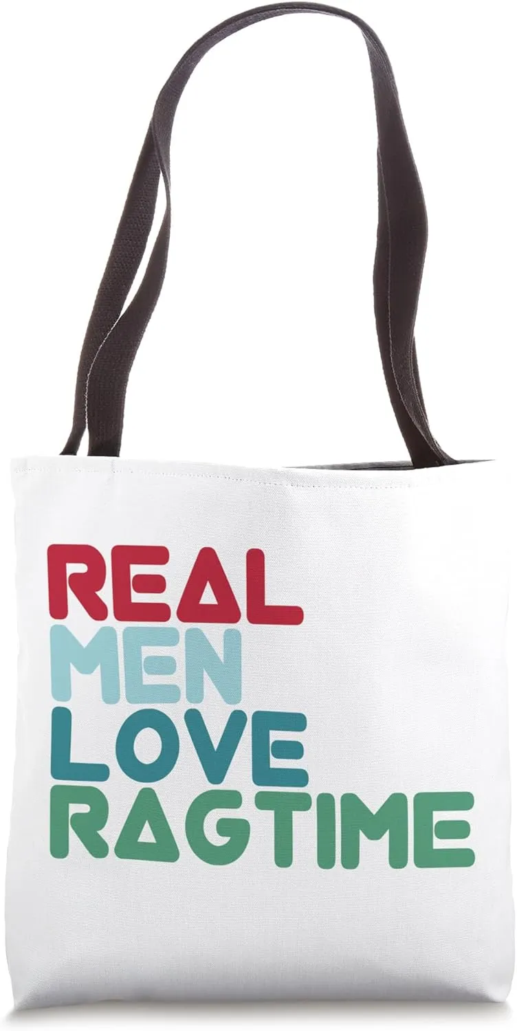 Jazz Funny Ragtime Saying Design Jazz Music Ragtime Tote Bag