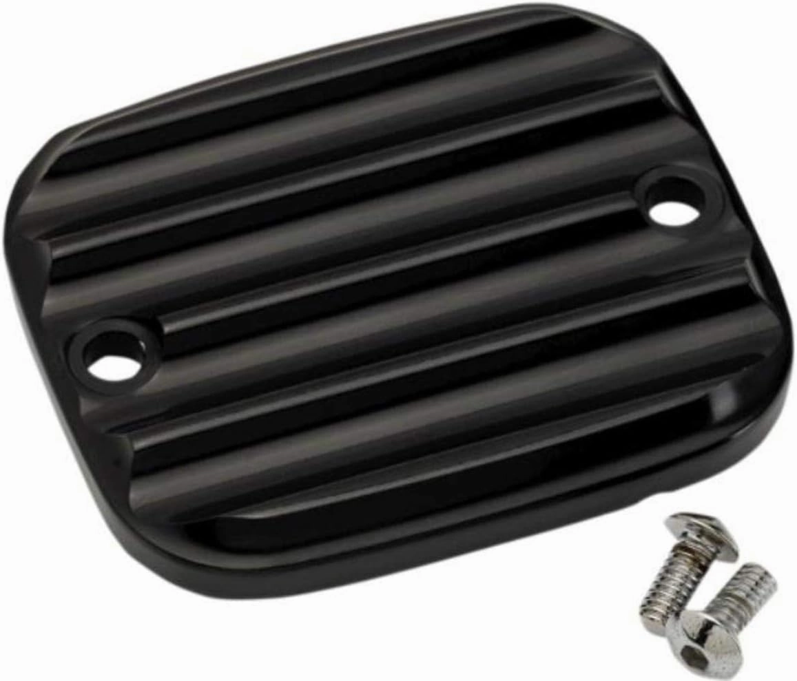 Joker Machine 951019-1 Front Master Cylinder Cover - Finned - Black Anodized