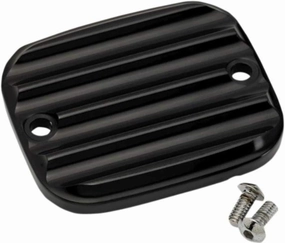 Joker Machine 951019-1 Front Master Cylinder Cover - Finned - Black Anodized