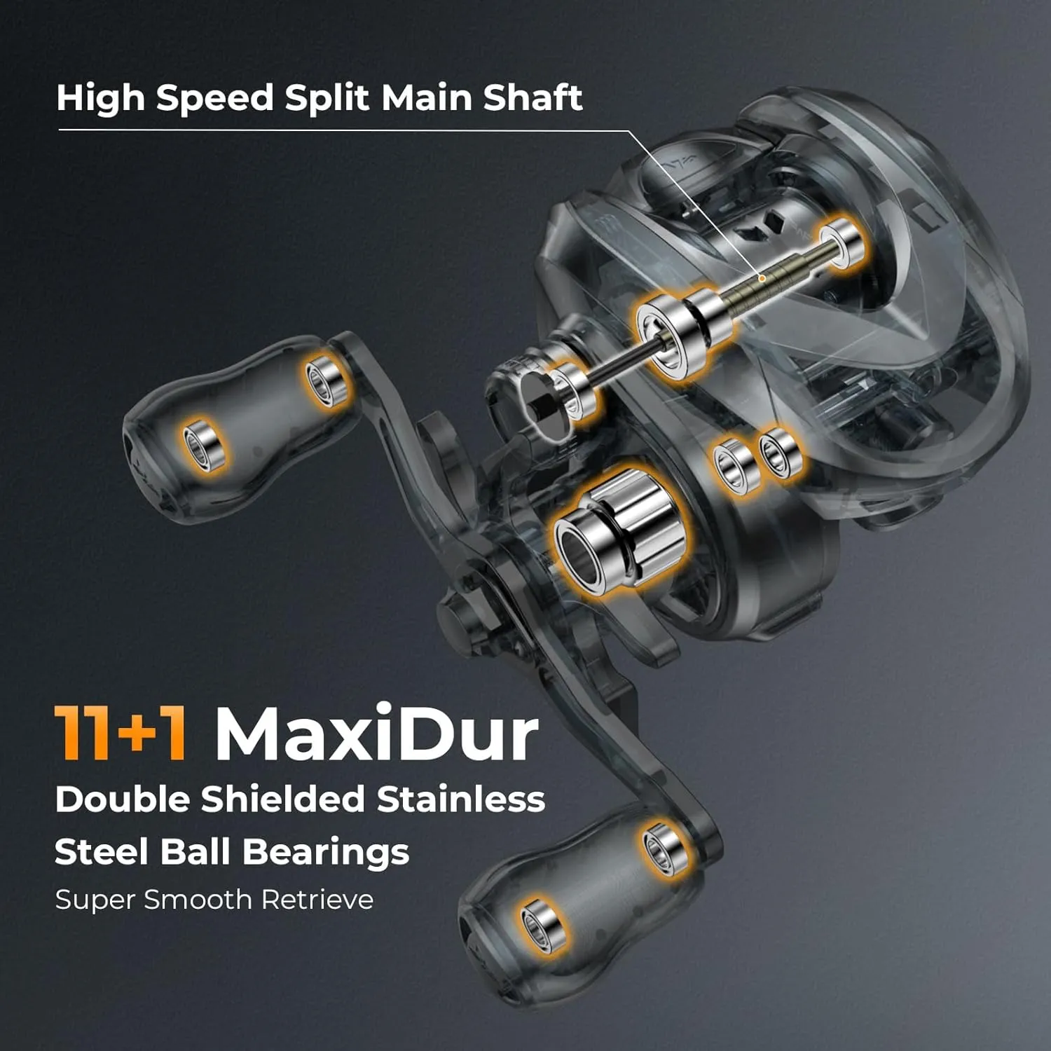 KastKing Kestrel Elite Baitcasting Fishing Reel, Finesse Baitcaster Lightest, Easily Cast Lures Down to 1/32 oz, 11 1 Double Shielded BB, Available in 8.4:1 and 7.5:1 Gear Ratios