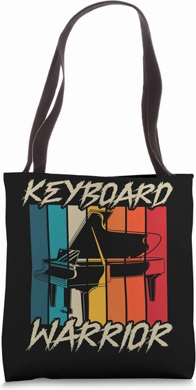 Keyboard Warrior Piano Player Musician Pianist Music Tote Bag