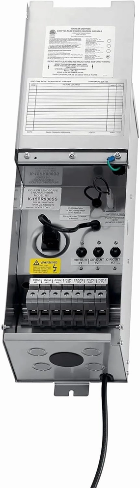 Kichler 900W Pro Series Transformer in Stainless Steel, 15PR900SS
