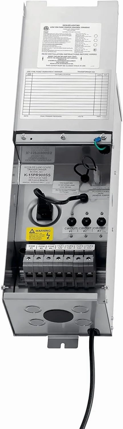 Kichler 900W Pro Series Transformer in Stainless Steel, 15PR900SS