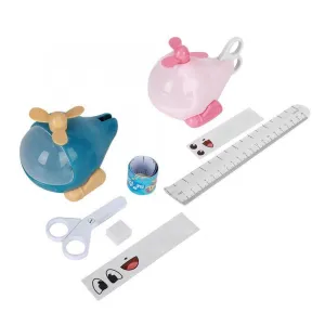 Kids Helicopter Storage Toy - Educational Stationery Organizer