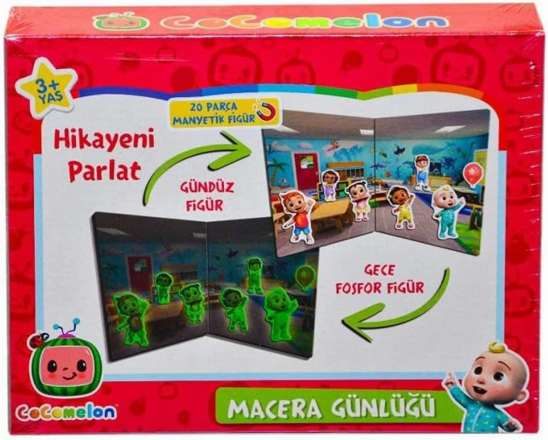 Kids Cocomelon Fluorescent Figure Magnet Fun Playset for Children