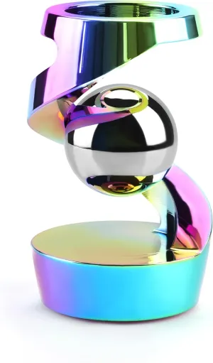 Kinetic Desk Toys, Kinetic Spinning Desk Toys for Office for Adults, Desk Fidgets for Adults, Kinetic Spinning Fidget Toy (Rainbow)