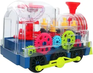 Kisangel Omnidirectional Electrical Simulation Train Toy for Boy Girl Wheels Safe Design and Interactive Fun for Boys and Girls Battery Not Included