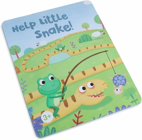 Larcele Magnetic Maze Board Logic Puzzles Game with Box Snake Brain Teasers Educational Learning for Kids 3  PW0418