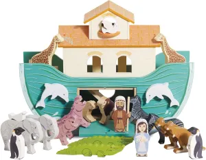 Le Toy Van - Pretend Play Educational Wooden Ark Role Play Toy | Suitable for A Boy Or A Girl 3 Years Old Or Older (TV259)