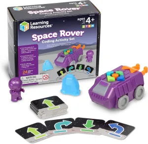 Learning Resources Space Rover Coding Set,23 Pieces, Ages 4 ,Coding for Kids, Coding Toys, Kids STEM Toys,Space Toys,Astronaut Toys