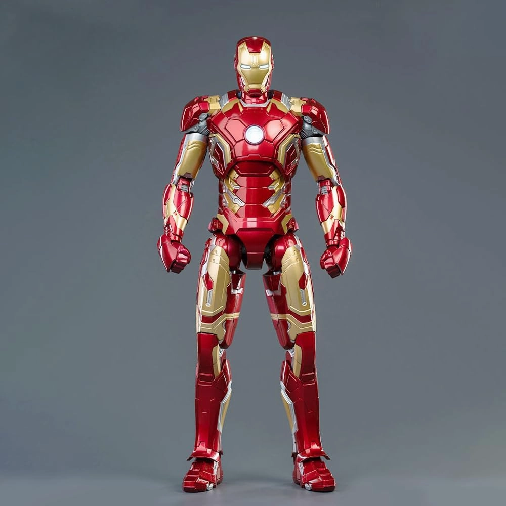 LEBOO 11 Inch Ironman MK43 Illuminate Version, 1/7 Scale Exquisite Painting Action Figure