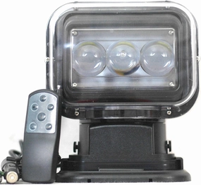 Led Light Bar 60W 4800LM 360° LED Searchlight with Remote Control Outdoor Led Work Light for SUV Off-Road Trucks Boat Home Security Farm Field Protection Emergency Lighting
